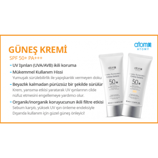 Atomy Güneş Koruyucu Sunscreen SPF 50+ PA+++(Beige)