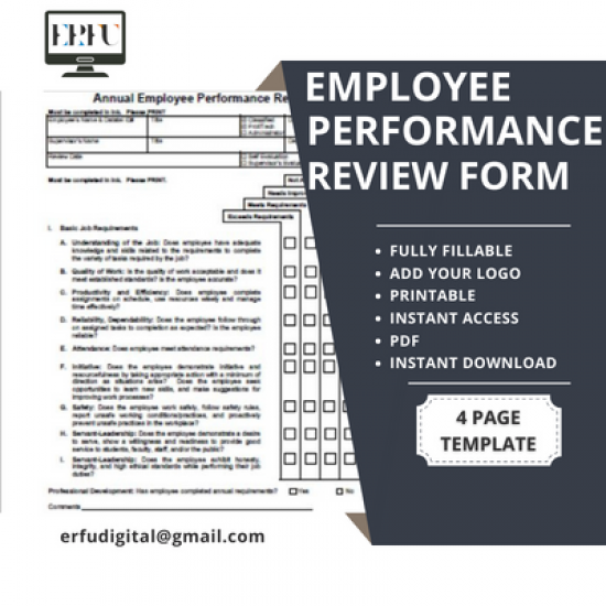 Yıllık Çalışan Performans Değerlendirme Formu - KURGURAMA & ERFUDIGITAL