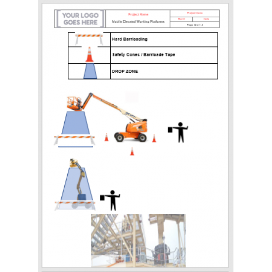  İş Güvenliği Mobil Yükseltilmiş Çalışma Platformları Prosedürü | Word Şablonu