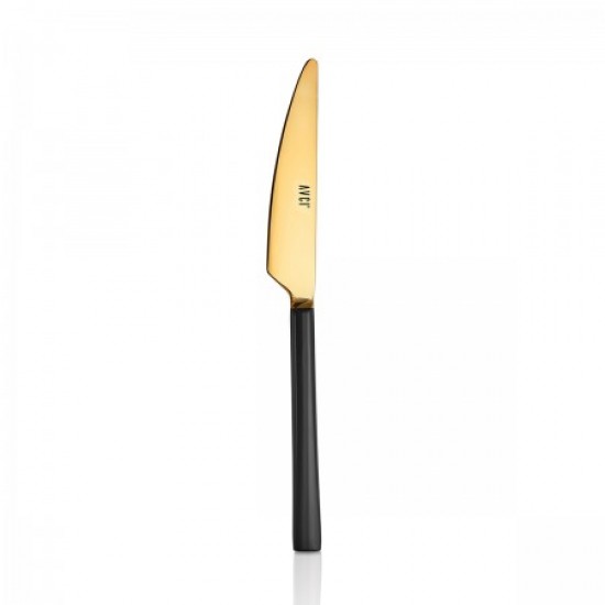 Black Mix Touch Mat Gold 12 Adet Yemek Bıçağı