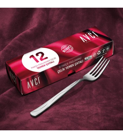 Ay Işığı 12 Adet Yemek Çatalı 2 mm