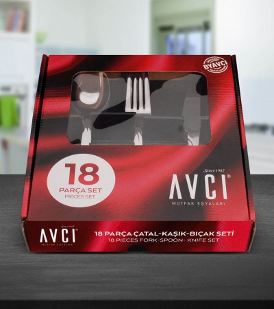 Ay Işığı 18 Parça Çatal Kaşık Bıçak Takımı Ay Işığı 18 Parça Çatal Kaşık Bıçak Takımı