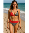 ERFUMADE El Yapımı Örgü Mayo Bikini Seti | Pembe & Gri | Kadın Yüzme Mayo ERFUMADE El Yapımı Örgü Mayo Bikini Seti | Pembe & Gri | Kadın Yüzme Mayo