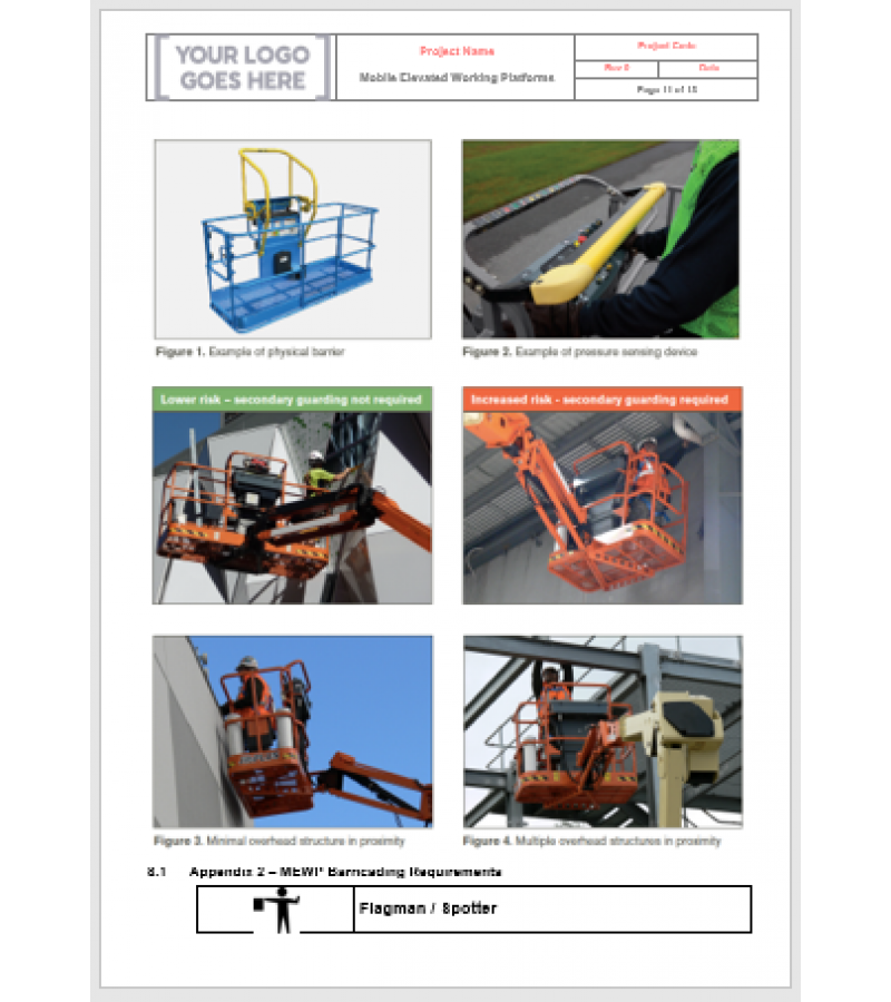 İş Güvenliği Mobil Yükseltilmiş Çalışma Platformları Prosedürü Taslağı