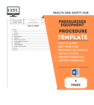 İSG Basınçlı Ekipman Güvenlik Prosedürü Word Şablonu - İNGİLİZCE İSG Basınçlı Ekipman Güvenlik Prosedürü Word Şablonu - İNGİLİZCE