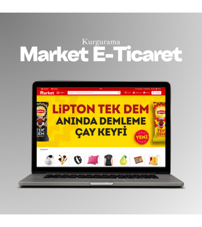 Mobil Cihazlar İle Uyumlu MARKET E-ticaret Tasarımı - ETT27 Mobil Cihazlar İle Uyumlu MARKET E-ticaret Tasarımı - ETT27