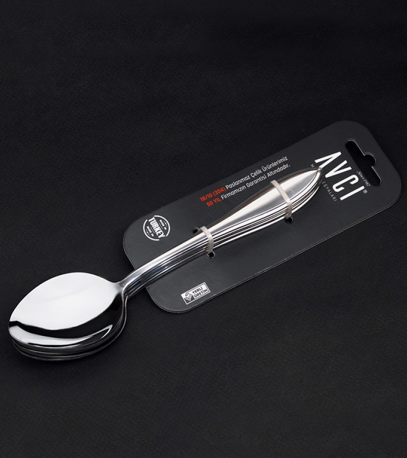 Elit 6 Adet Yemek Kaşığı 18/10 Paslanmaz Çelik 2,5 mm