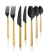 Gold Mix Touch Mat 7 Parça Tek Kişilik Çatal Kaşık Bıçak Takımı 18/10 Paslanmaz Çelik Gold Mix Touch Mat 7 Parça Tek Kişilik Çatal Kaşık Bıçak Takımı 18/10 Paslanmaz Çelik