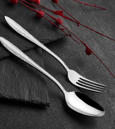 Hürrem 30 Parça Çatal Kaşık Takımı 18/10 Paslanmaz Çelik