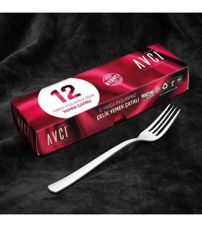 İstanbul 12 Adet Yemek Çatalı