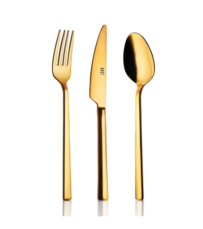 Klas Titanyum Gold 30 Parça Çatal Kaşık Takımı 18/10 Paslanmaz Çelik Klas Titanyum Gold 30 Parça Çatal Kaşık Takımı 18/10 Paslanmaz Çelik