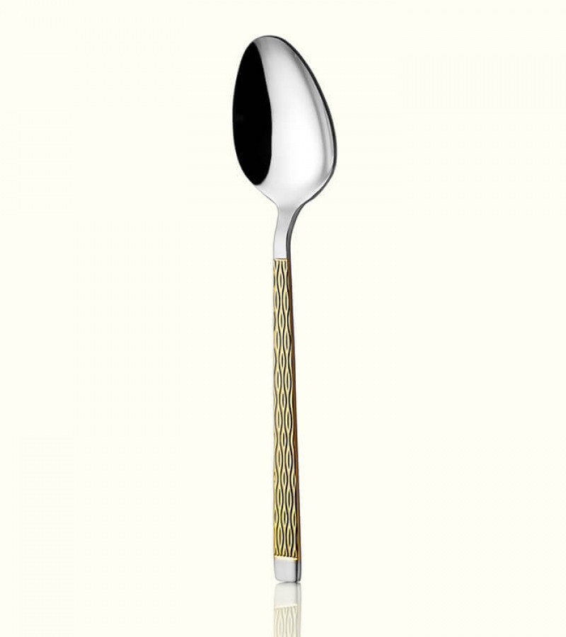 Pera Gold 12 Adet Tatlı Kaşığı 18/10 Paslanmaz Çelik 2,5 mm Pera Gold 12 Adet Tatlı Kaşığı 18/10 Paslanmaz Çelik 2,5 mm