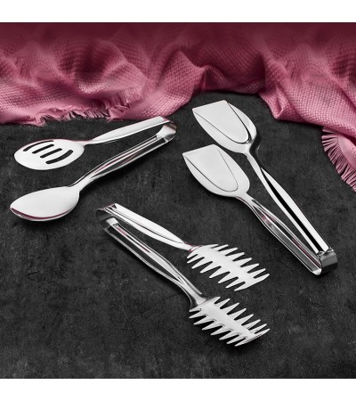 Lüks 3'lü Maşa Servis Seti 18/10 Paslanmaz Çelik