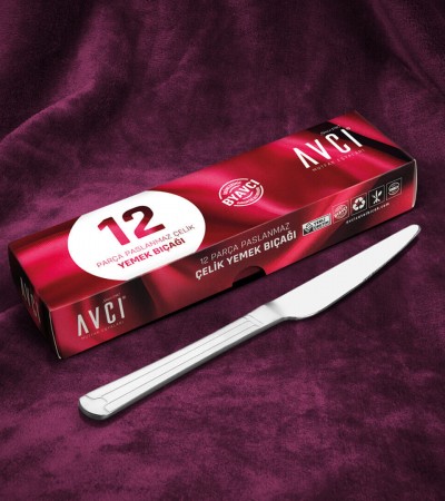 Yakamoz 12 Adet Yemek Bıçağı