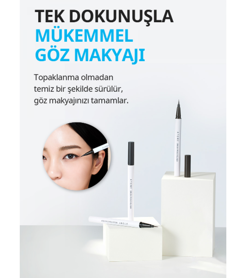 Atomy Keçe Uçlu Eyeliner (Koyu Kahverengi): Doğal ve Kalıcı Göz Makyajı