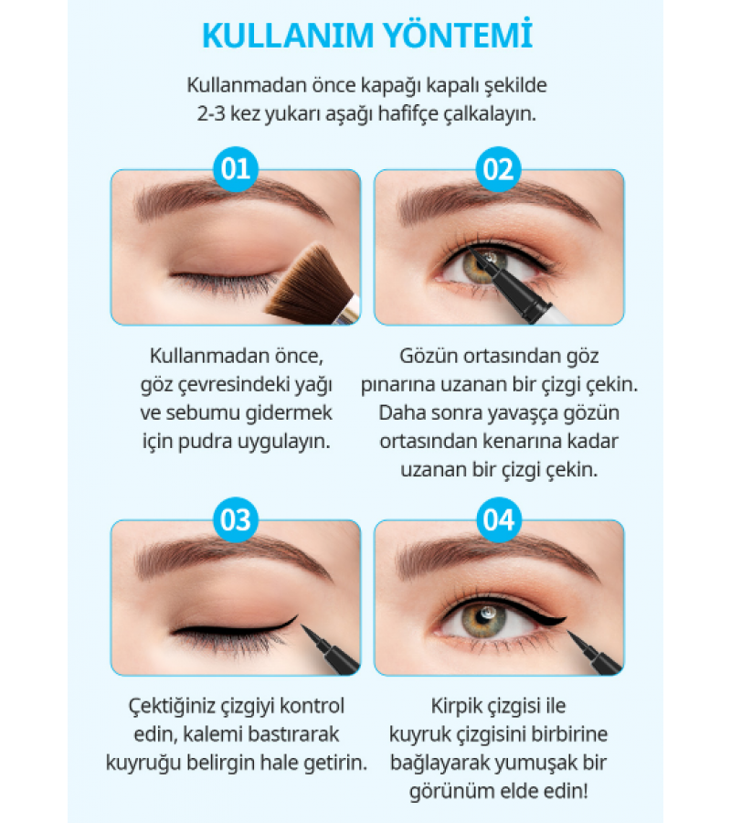 Atomy Keçe Uçlu Eyeliner (Koyu Kahverengi): Doğal ve Kalıcı Göz Makyajı