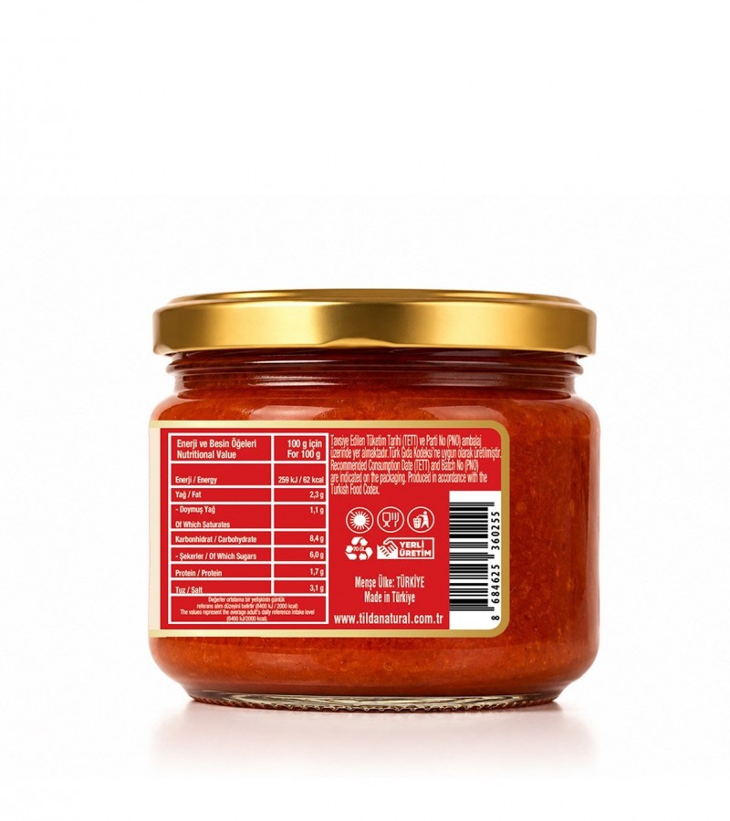 Çanakkale Domatesli Arrabbiata Sos – 300 g