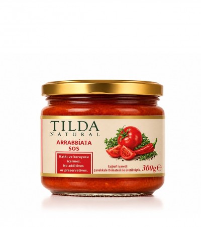 Çanakkale Domatesli Arrabbiata Sos – 300 g