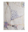 Kintsugi Varak Desenli Amerikan Servis Pivoine (%100 Keten)