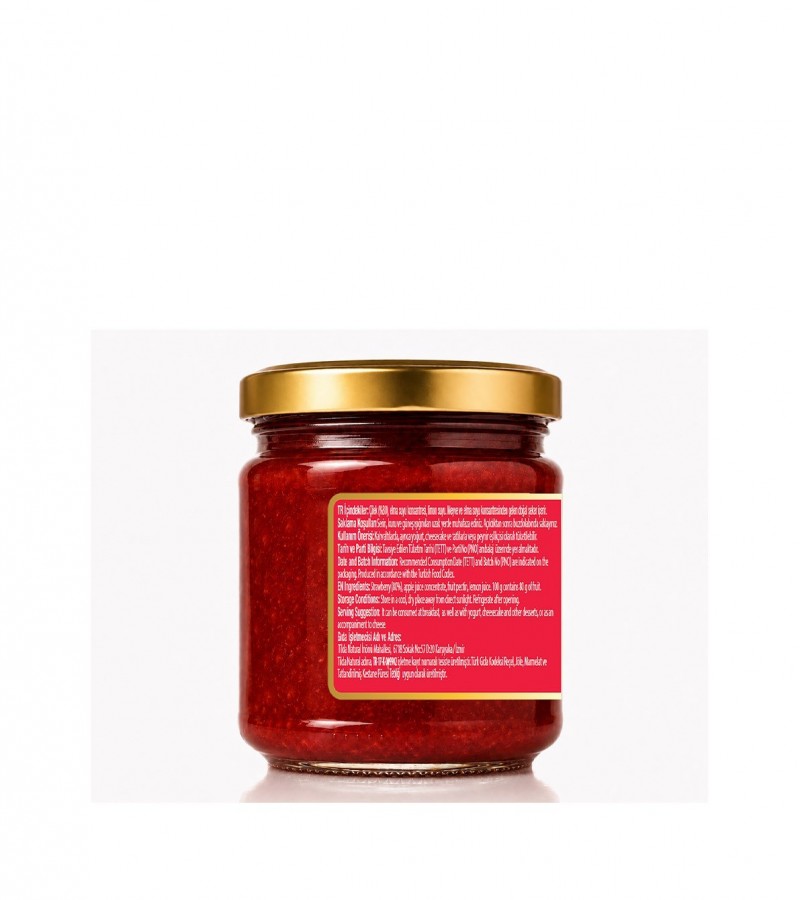Şeker İlavesiz Çilek Marmelatı (%80 Meyve) – 220 g