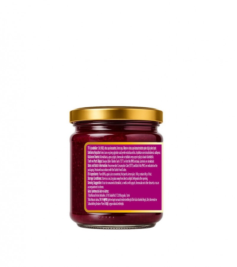 Şeker İlavesiz Erik Marmelatı (%80 Meyve) – 220 g