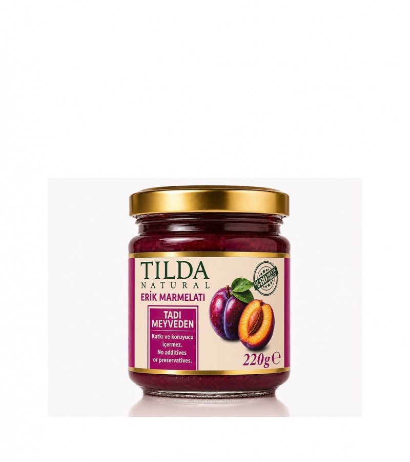 Şeker İlavesiz Erik Marmelatı (%80 Meyve) – 220 g