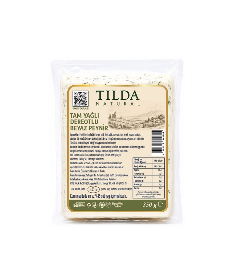Tilda Dereotlu Beyaz Peynir 350 G