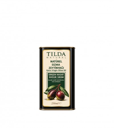 Tilda Erken Hasat Soğuk Sıkım Zeytinyağı Teneke 250 Ml