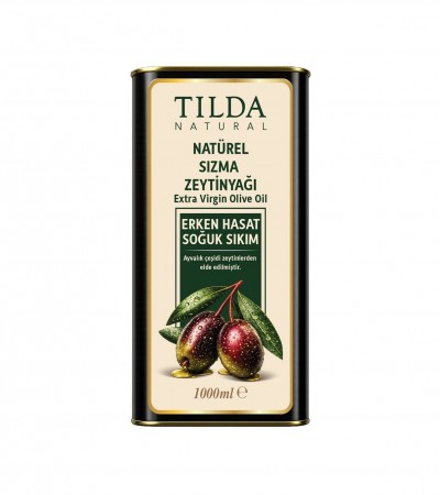 Tilda Erken Hasat Soğuk Sıkım Zeytinyağı Tnk 1000 Ml