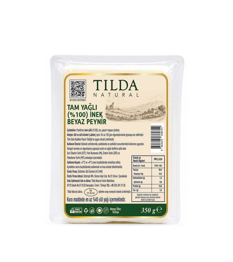Tilda Klasik İnek Peyniri 350 G
