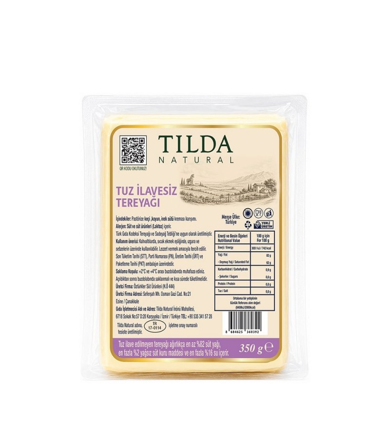Tilda Tereyağı 350 G