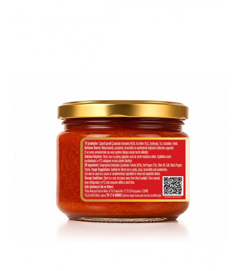Çanakkale Domatesli Arrabbiata Sos – 300 g Çanakkale Domatesli Arrabbiata Sos – 300 g