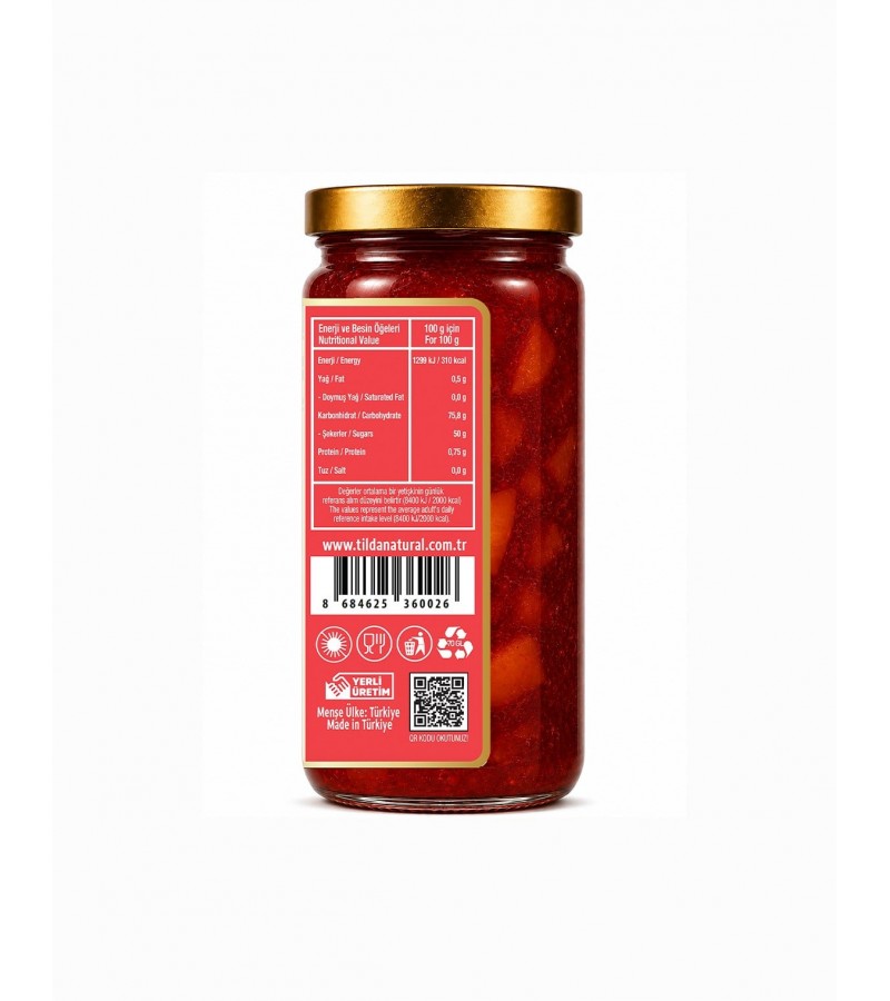 Lapseki Şeftali Reçeli (%80 Meyve) – 250 g Lapseki Şeftali Reçeli (%80 Meyve) – 250 g