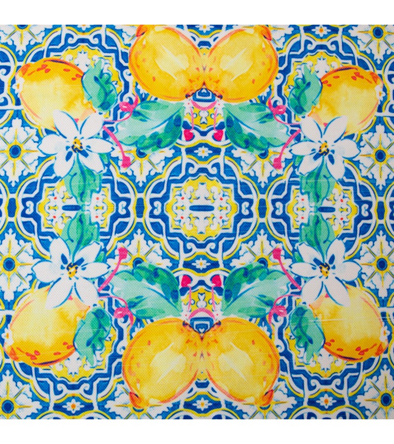 Limon Çiçek Desenli Masa Örtüsü - Piovine Limon Çiçek Desenli Masa Örtüsü - Piovine