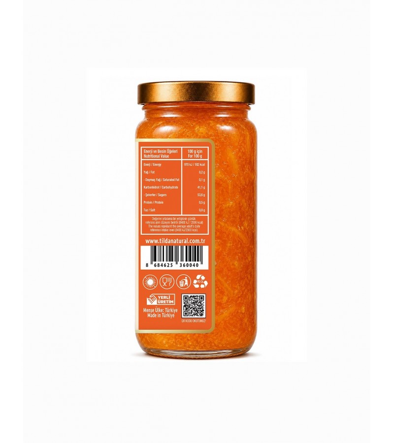 Mandalina Marmelatı (%80 Meyve) – 250 g Mandalina Marmelatı (%80 Meyve) – 250 g