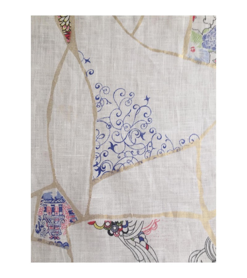 Kintsugi Varak Desenli Amerikan Servis Pivoine (%100 Keten) Kintsugi Varak Desenli Amerikan Servis Pivoine (%100 Keten)