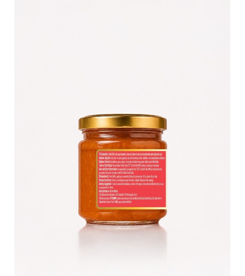Şeker İlavesiz Şeftali Marmelatı (%80 Meyve) – 220 g Şeker İlavesiz Şeftali Marmelatı (%80 Meyve) – 220 g