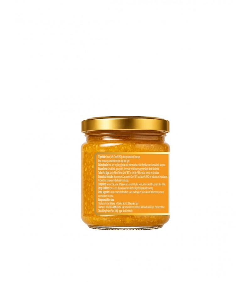 Şeker İlavesiz Zencefilli Limon Marmelatı (%80 Meyve)-220 g Şeker İlavesiz Zencefilli Limon Marmelatı (%80 Meyve)-220 g