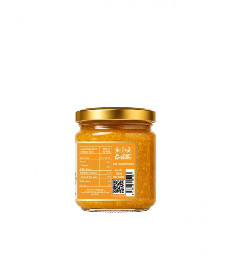 Şeker İlavesiz Zencefilli Limon Marmelatı (%80 Meyve)-220 g Şeker İlavesiz Zencefilli Limon Marmelatı (%80 Meyve)-220 g