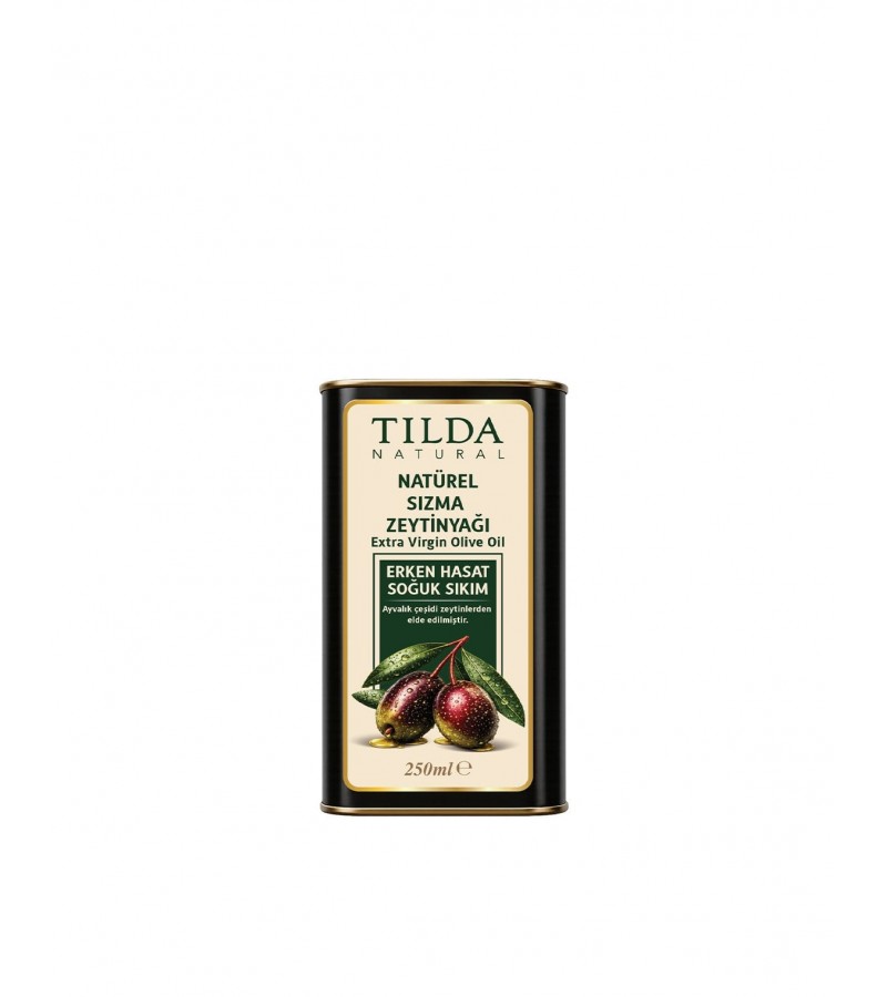 Tilda Erken Hasat Soğuk Sıkım Zeytinyağı Teneke 250 Ml Tilda Erken Hasat Soğuk Sıkım Zeytinyağı Teneke 250 Ml