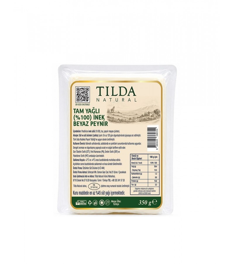 Tilda Klasik İnek Peyniri 350 G Tilda Klasik İnek Peyniri 350 G