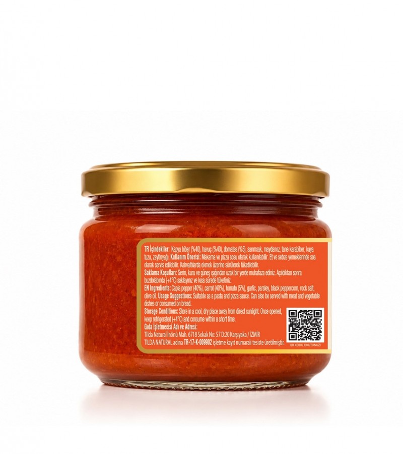 Yenice Kırmızı Biberli Havuç Sosu – 300 g