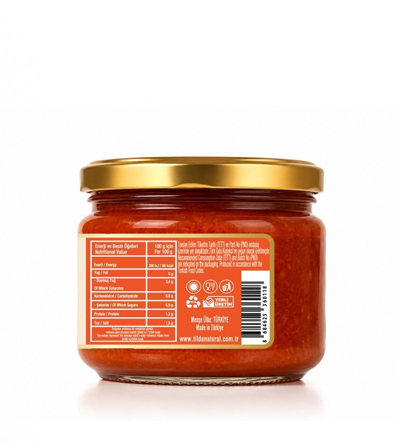 Yenice Kırmızı Biberli Havuç Sosu – 300 g