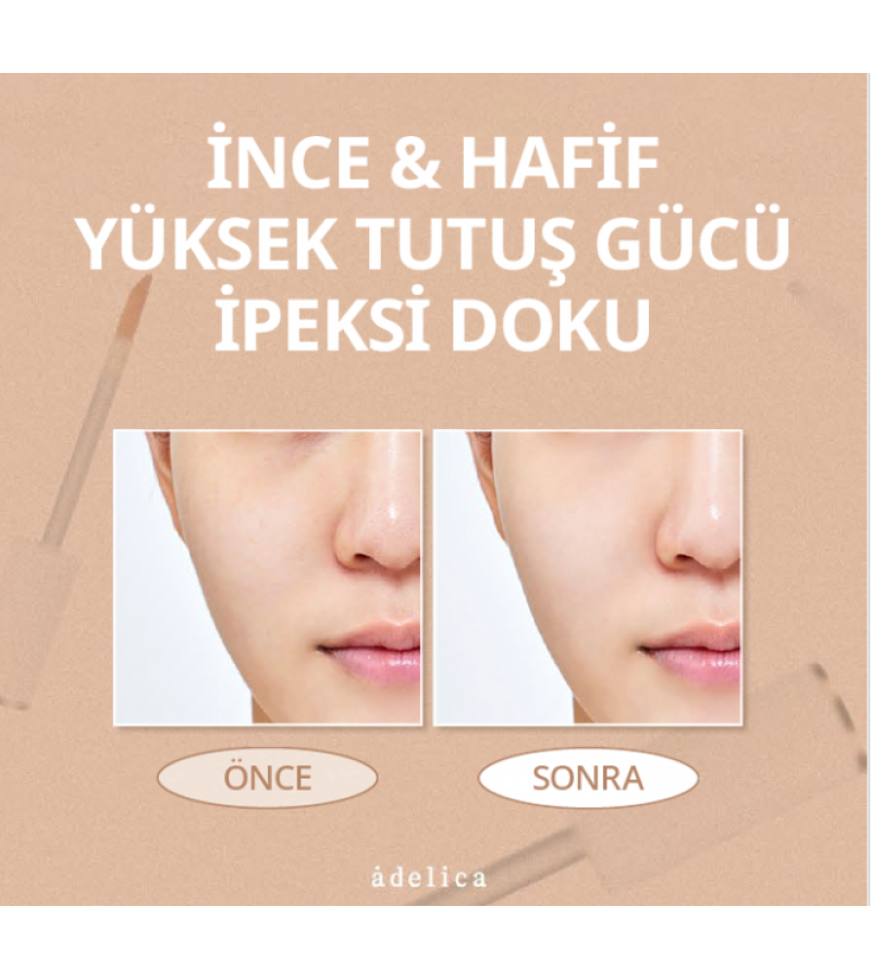 Adelica Kapatıcı No.23 Beige: Orta Tonlu Ciltler İçin Kusursuz Kapatıcılık
