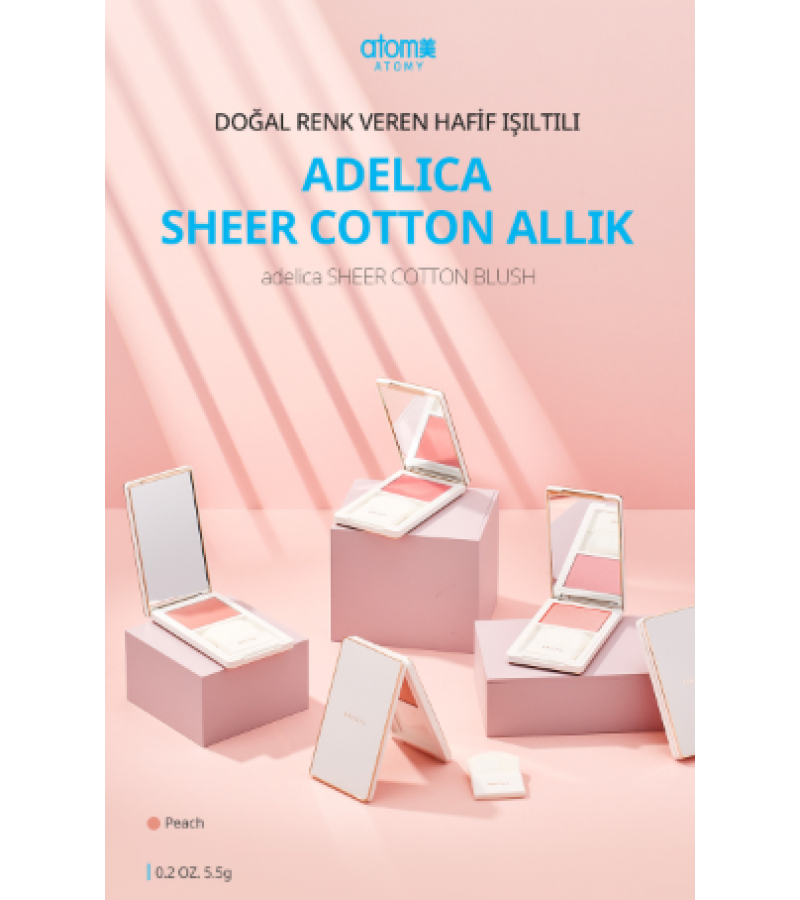 Atomy Adelica Sheer Cotton Allık: Taze ve Doğal Bir Görünüm - Doğal ve Sağlıklı Bir Işıltı İçin Allık