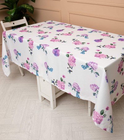 Ortanca Desenli Masa Örtüsü All Over - Pivoine