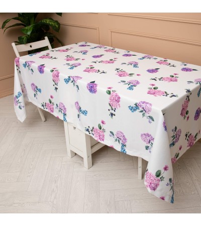 Ortanca Desenli Masa Örtüsü All Over - Pivoine