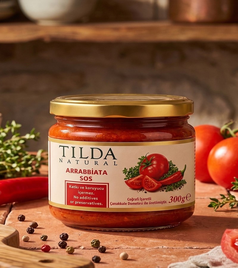 Çanakkale Domatesli Arrabbiata Sos – 300 g