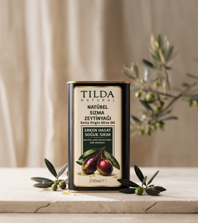 Tilda Erken Hasat Soğuk Sıkım Zeytinyağı Teneke 250 Ml