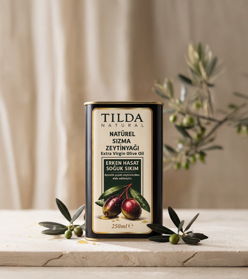 Tilda Erken Hasat Soğuk Sıkım Zeytinyağı Teneke 250 Ml